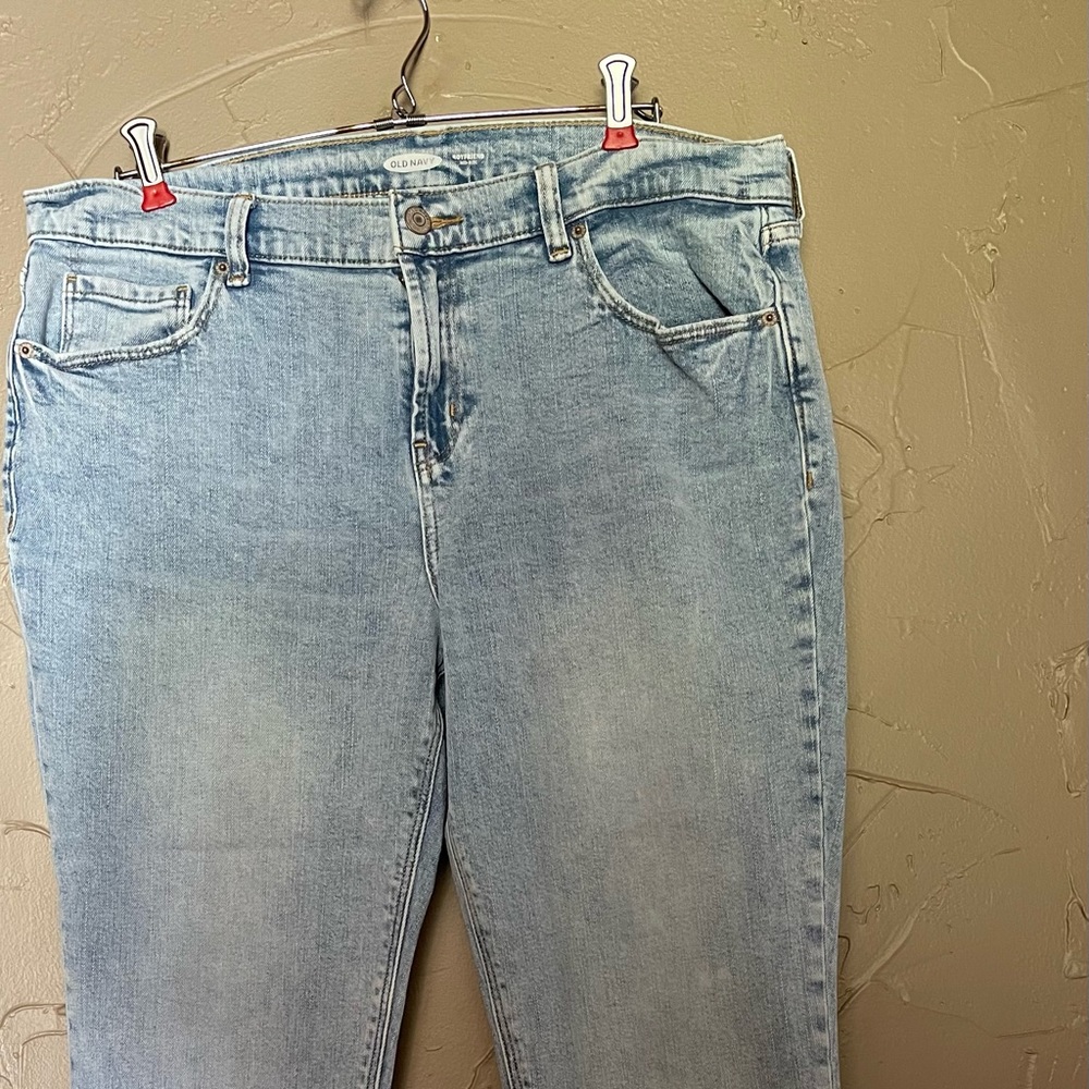 Old Navy washed jeans.